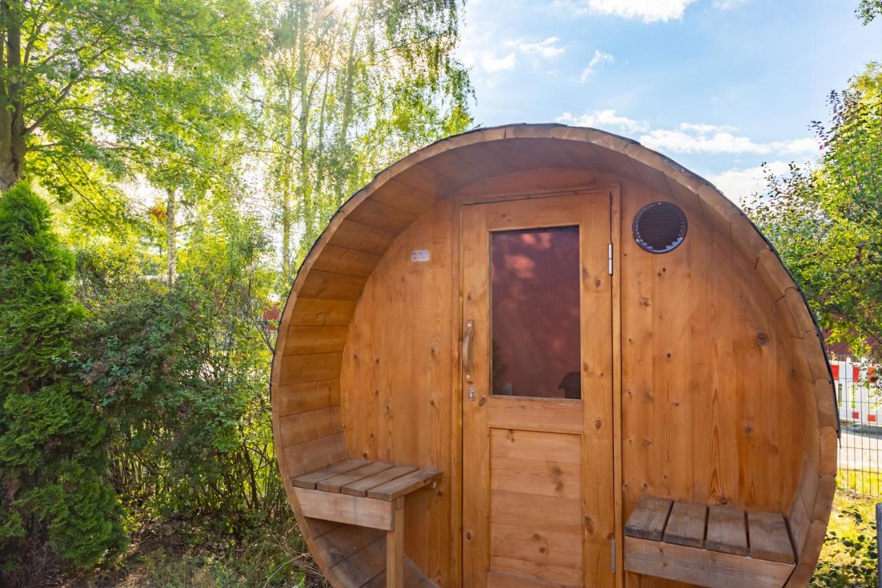 Am Grimnitzsee Gemutliches Tiny House Bungalow Mit Sauna Und Kamin Joachimsthal Exterior photo